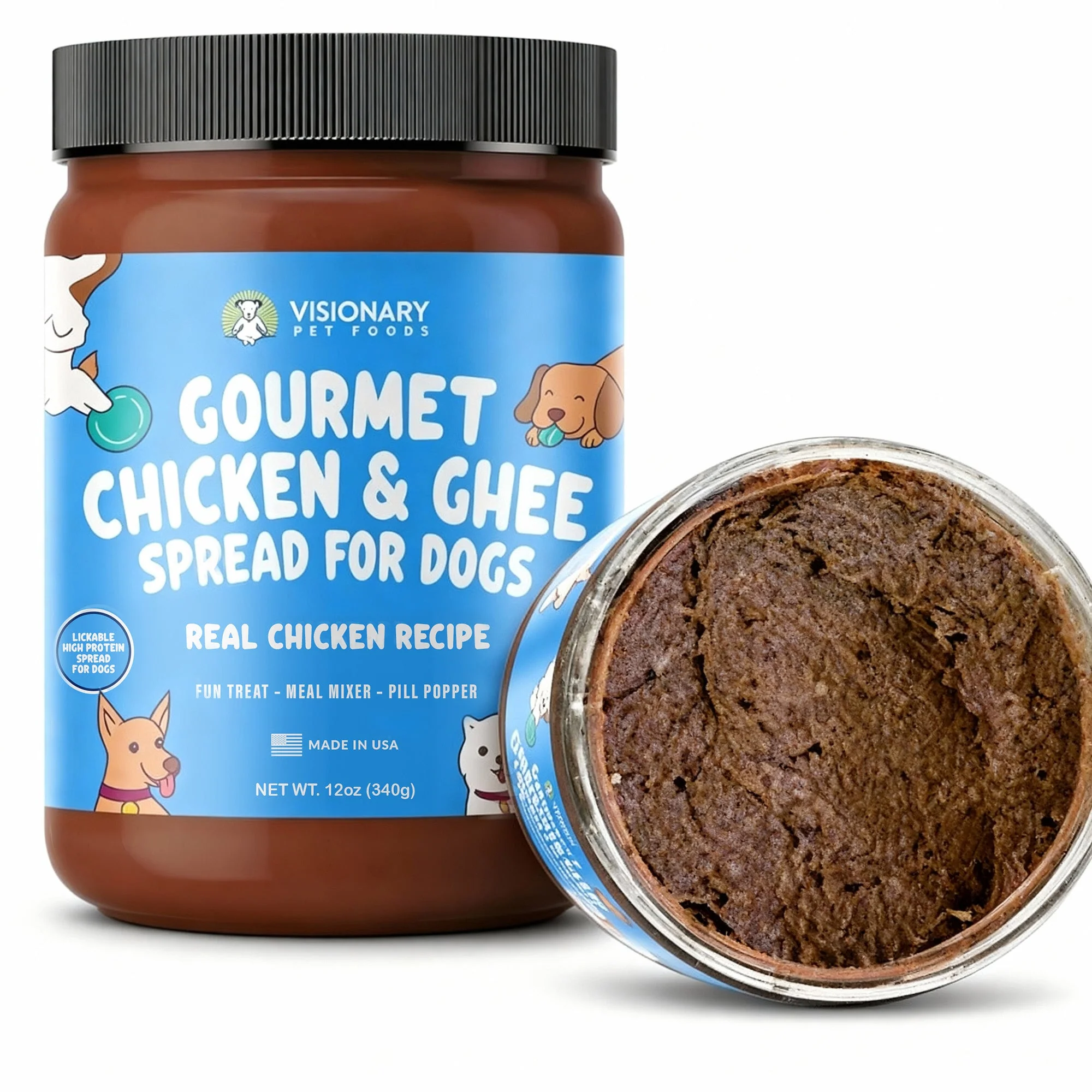 Chicken & Ghee Dog Meat Spread – High-Protein, Low-Carb Keto Treat | 12oz Jar - Image 9