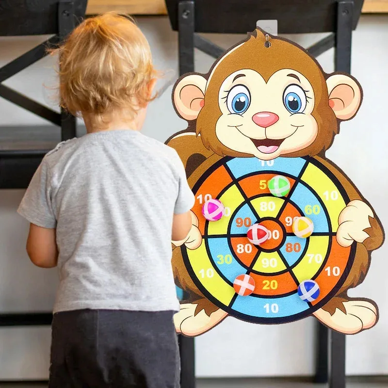 Child Educational Games Dart Board Baby Toy Stickey Ball Dart Indoor Sports Child Montessori Games for Children 3 to 7 Years - Image 5