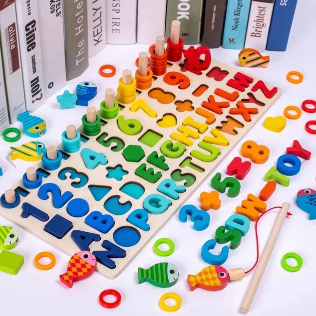 Children 3D Alphabet Number Puzzle Baby Colorful Geometric Digital Letter Educational Toy - Image 10