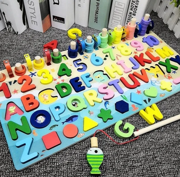 Children 3D Alphabet Number Puzzle Baby Colorful Geometric Digital Letter Educational Toy - Image 12