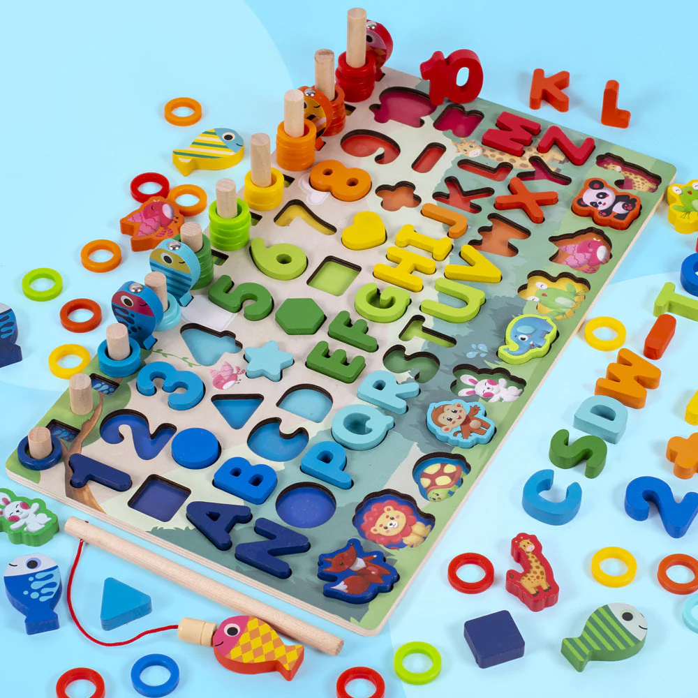 Children 3D Alphabet Number Puzzle Baby Colorful Geometric Digital Letter Educational Toy - Image 13