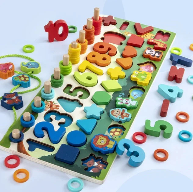Children 3D Alphabet Number Puzzle Baby Colorful Geometric Digital Letter Educational Toy - Image 15