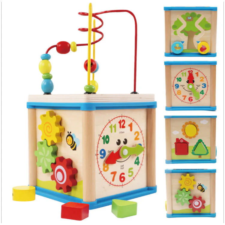 Children beaded around beads to develop educational toys - Image 2