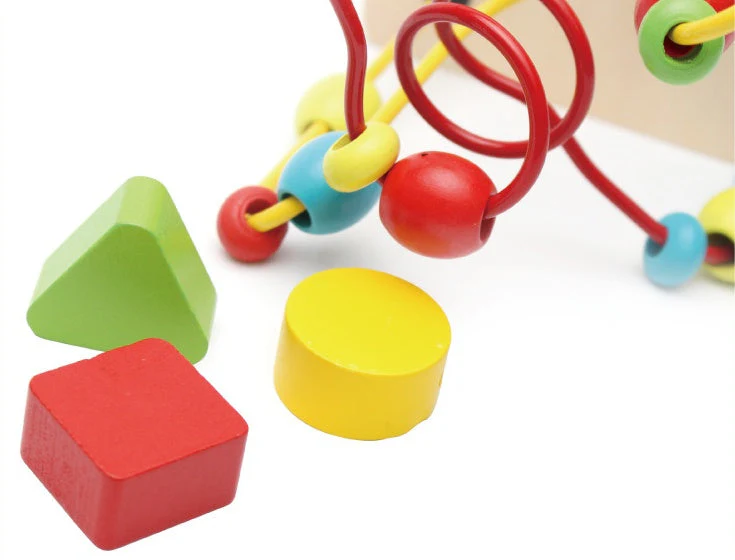 Children beaded around beads to develop educational toys - Image 5