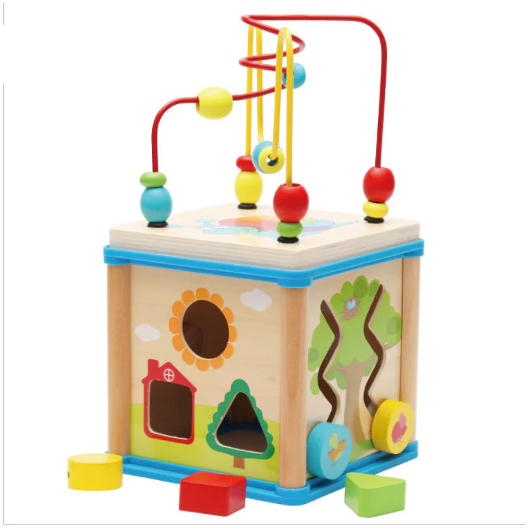 Children beaded around beads to develop educational toys - Image 7