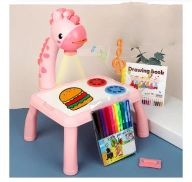 Children LED Projector Art Drawing Table Toys Painting Board Desk - Image 3