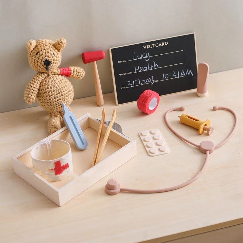 Children Play House Little Doctor Toy Doctor Stethoscope Educational Toy Suit - Image 3