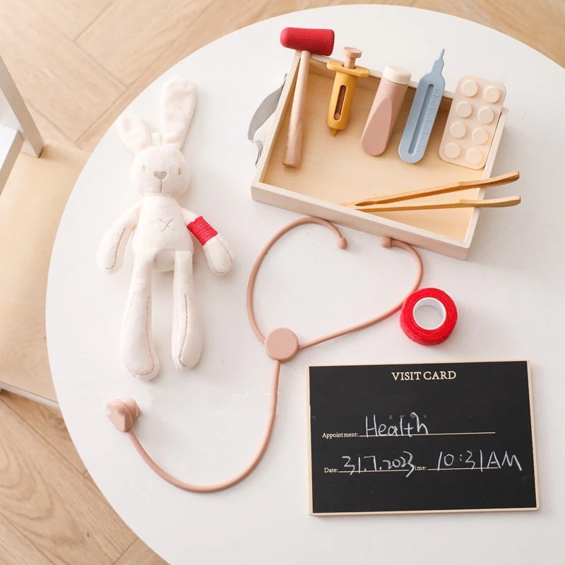 Children Play House Little Doctor Toy Doctor Stethoscope Educational Toy Suit - Image 5
