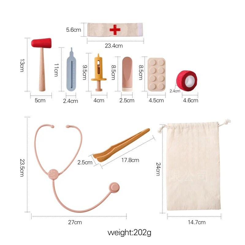 Children Play House Little Doctor Toy Doctor Stethoscope Educational Toy Suit - Image 7