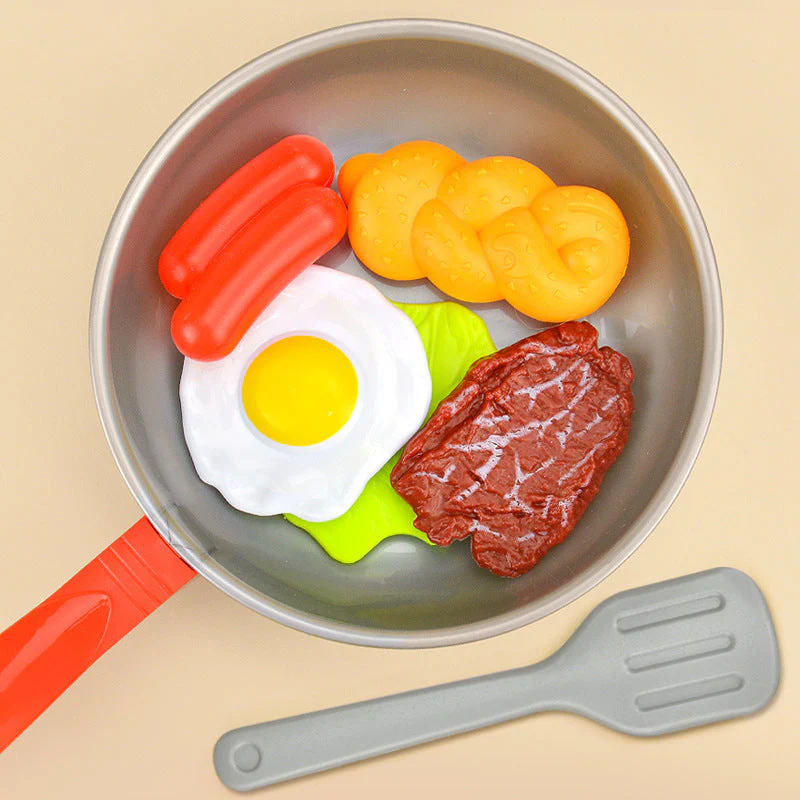 Children Play House Pan Spatula Steak Kitchen Toy Set - Image 2