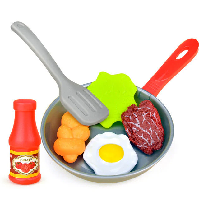 Children Play House Pan Spatula Steak Kitchen Toy Set - Image 7