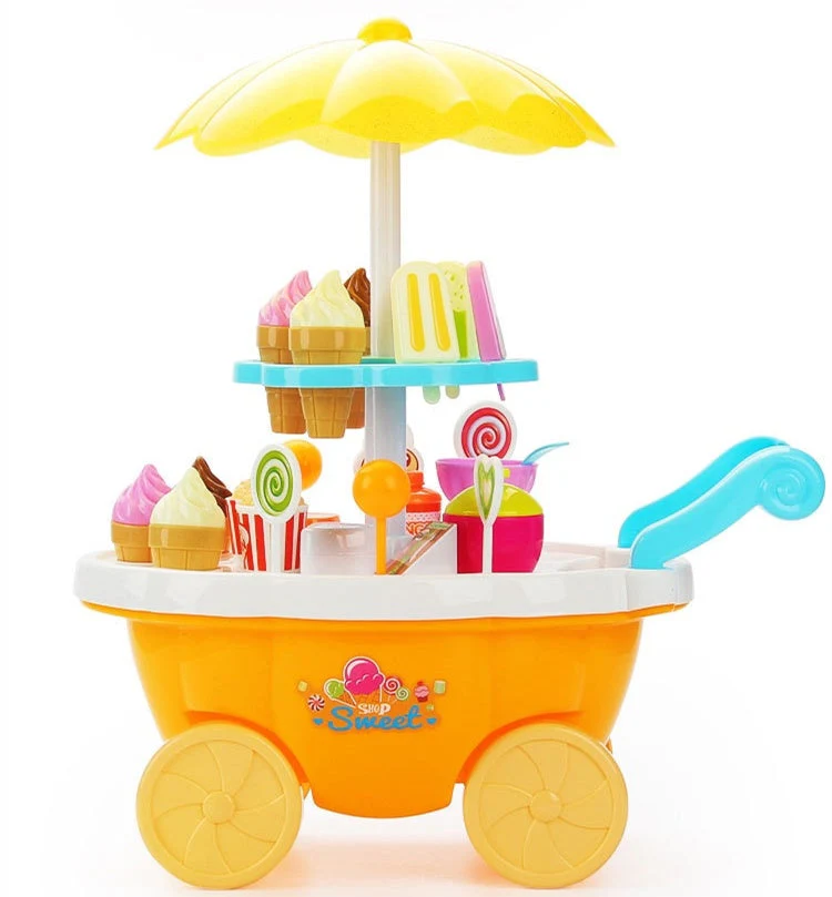 Children pretend play toys simulation candy Cart - Image 7