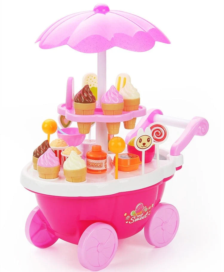 Children pretend play toys simulation candy Cart - Image 8