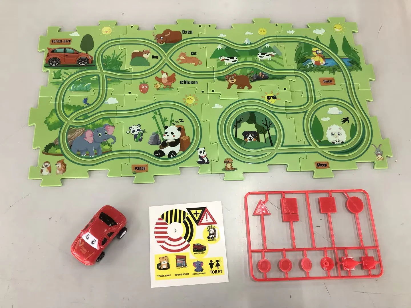 Children Puzzle Electric Railroad Speeder DIY Assembly Electric Car Automatic Rail City Scene Construction Education Toy Gift - Image 16