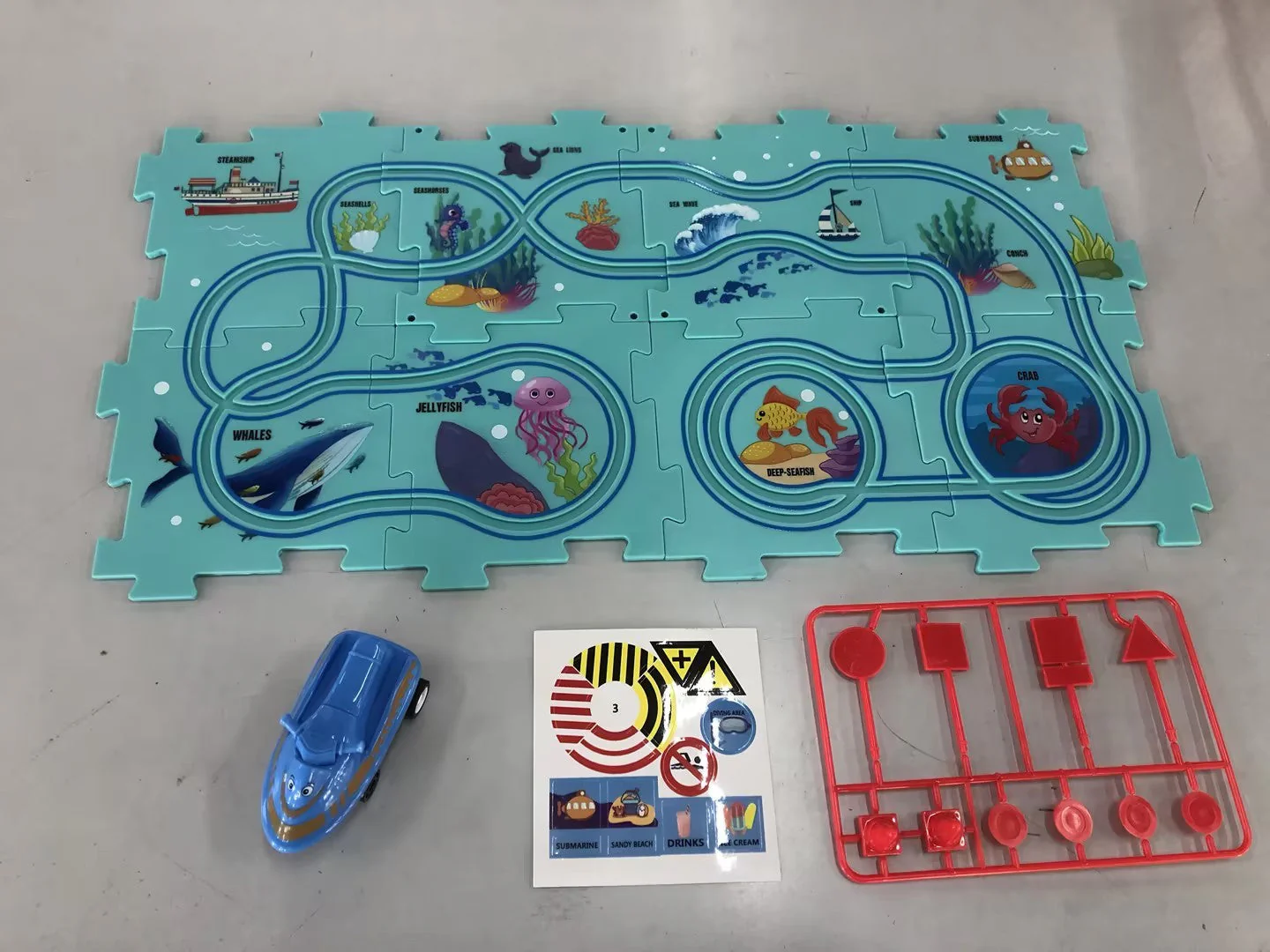 Children Puzzle Electric Railroad Speeder DIY Assembly Electric Car Automatic Rail City Scene Construction Education Toy Gift - Image 18