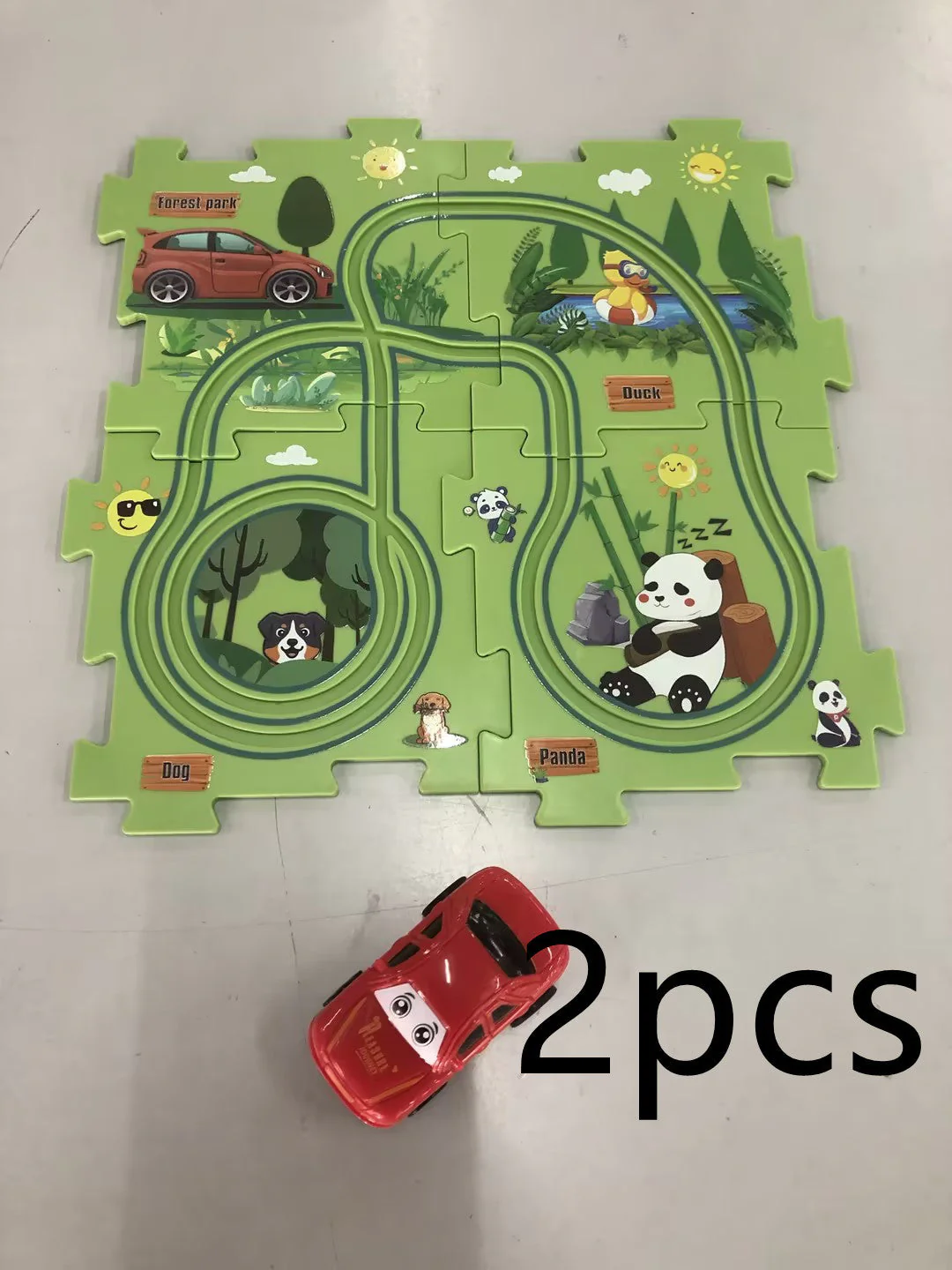 Children Puzzle Electric Railroad Speeder DIY Assembly Electric Car Automatic Rail City Scene Construction Education Toy Gift - Image 38