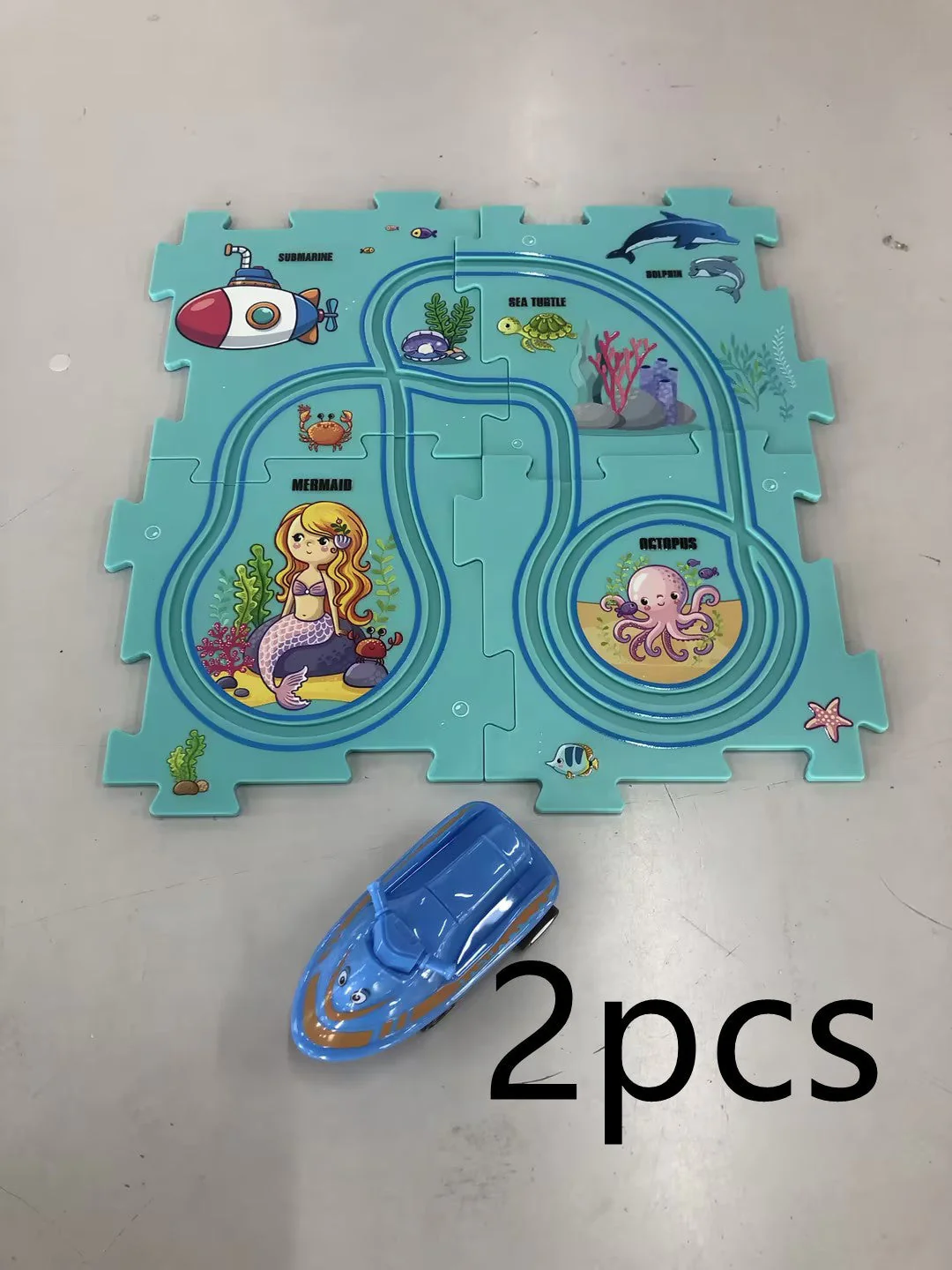 Children Puzzle Electric Railroad Speeder DIY Assembly Electric Car Automatic Rail City Scene Construction Education Toy Gift - Image 42