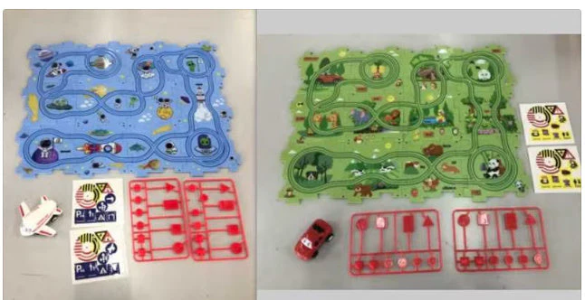 Children Puzzle Electric Railroad Speeder DIY Assembly Electric Car Automatic Rail City Scene Construction Education Toy Gift - Image 54
