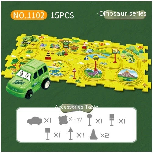 Children Puzzle Electric Railroad Speeder DIY Assembly Electric Car Automatic Rail City Scene Construction Education Toy Gift - Image 57