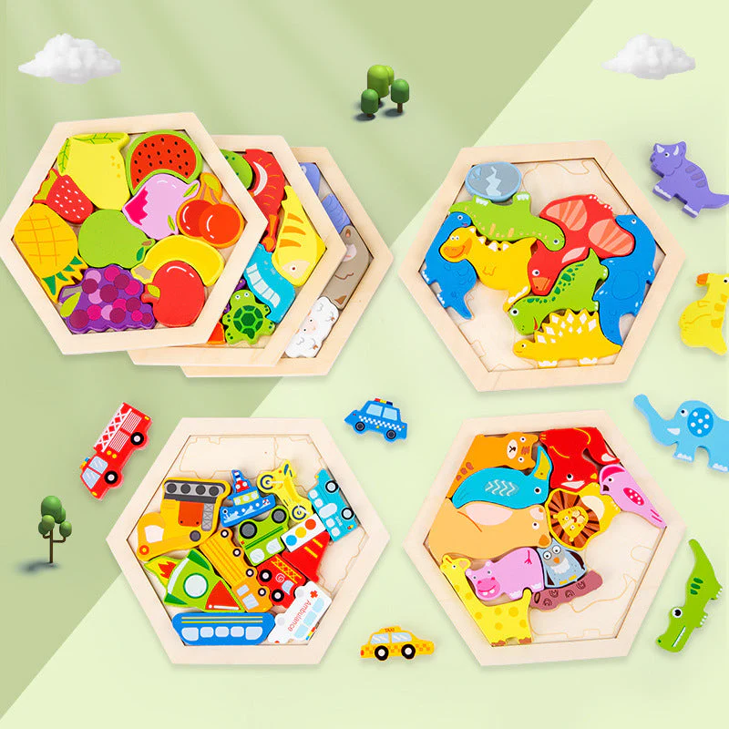 Children's Animal Fruit Creative Three-dimensional Puzzle Puzzle Educational Toys - Image 2