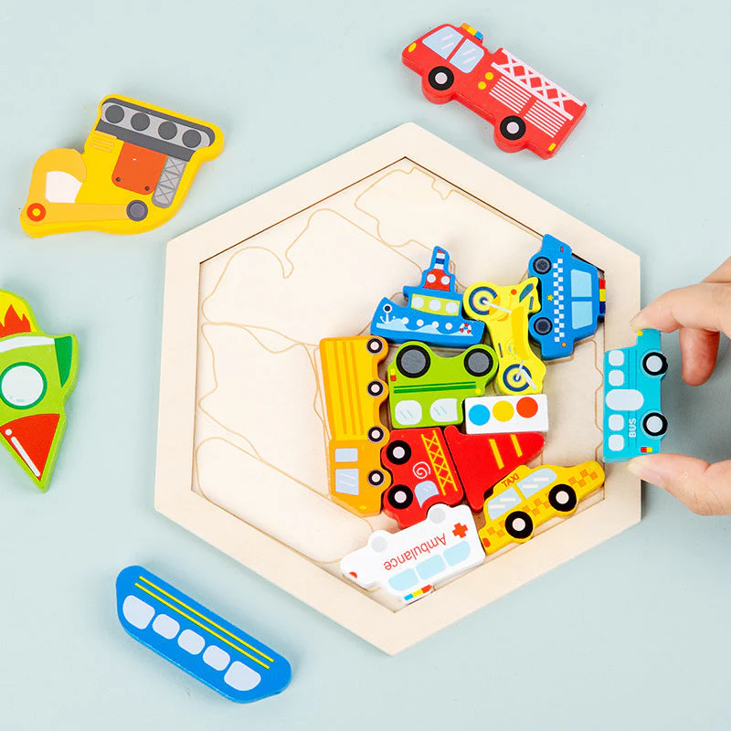 Children's Animal Fruit Creative Three-dimensional Puzzle Puzzle Educational Toys - Image 3