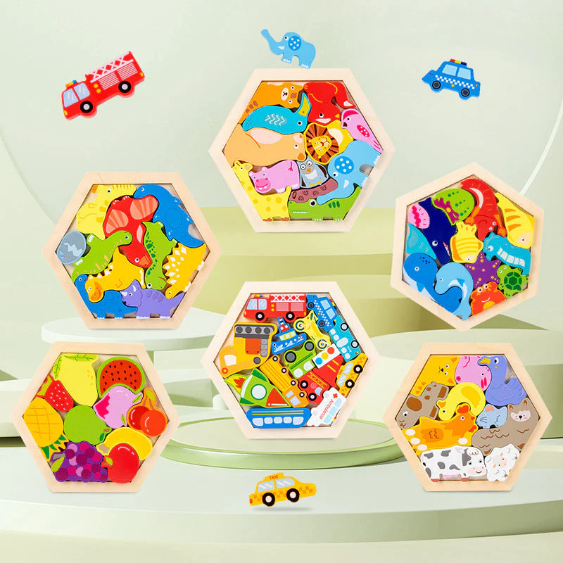 Children's Animal Fruit Creative Three-dimensional Puzzle Puzzle Educational Toys - Image 4