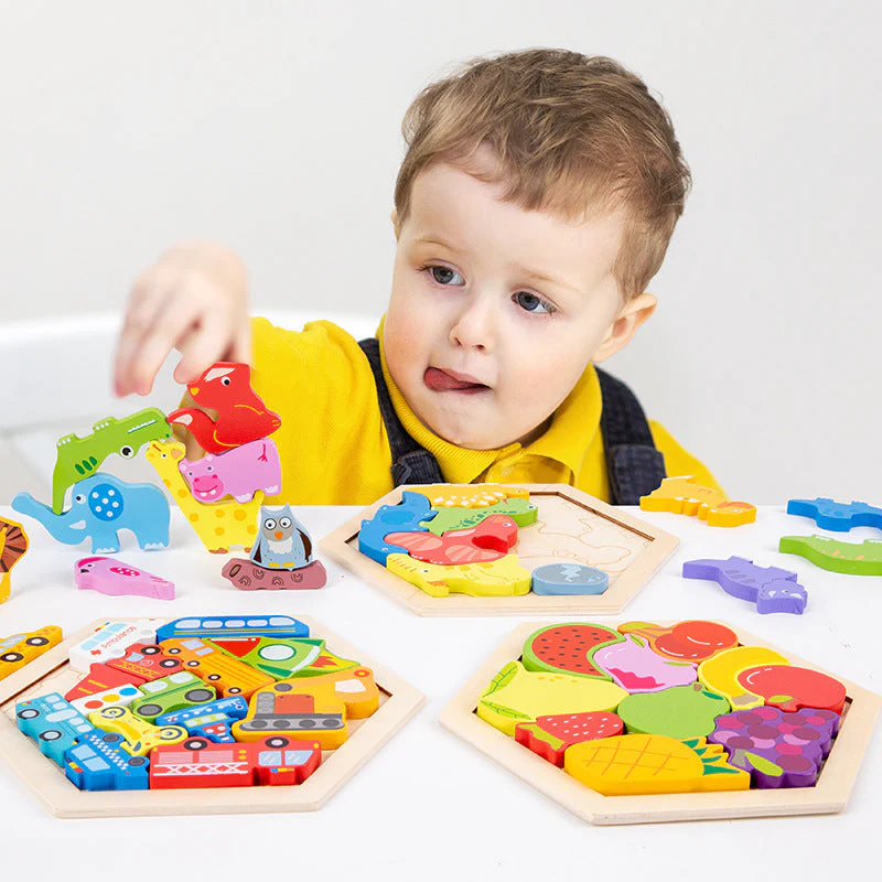 Children's Animal Fruit Creative Three-dimensional Puzzle Puzzle Educational Toys - Image 5