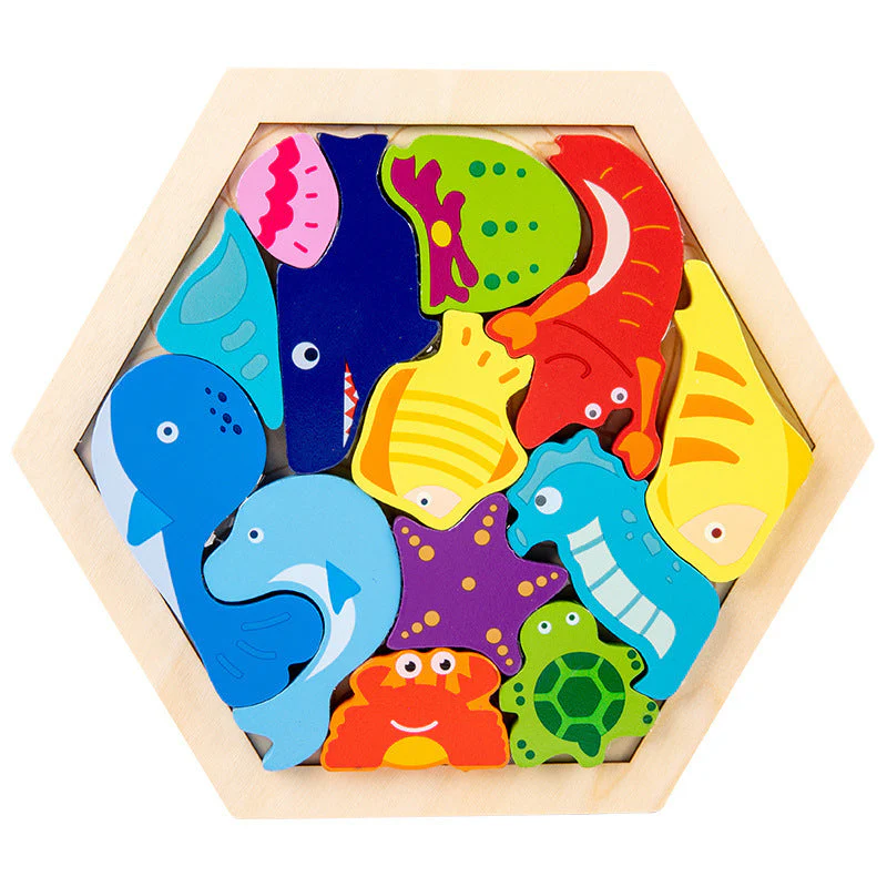 Children's Animal Fruit Creative Three-dimensional Puzzle Puzzle Educational Toys - Image 8