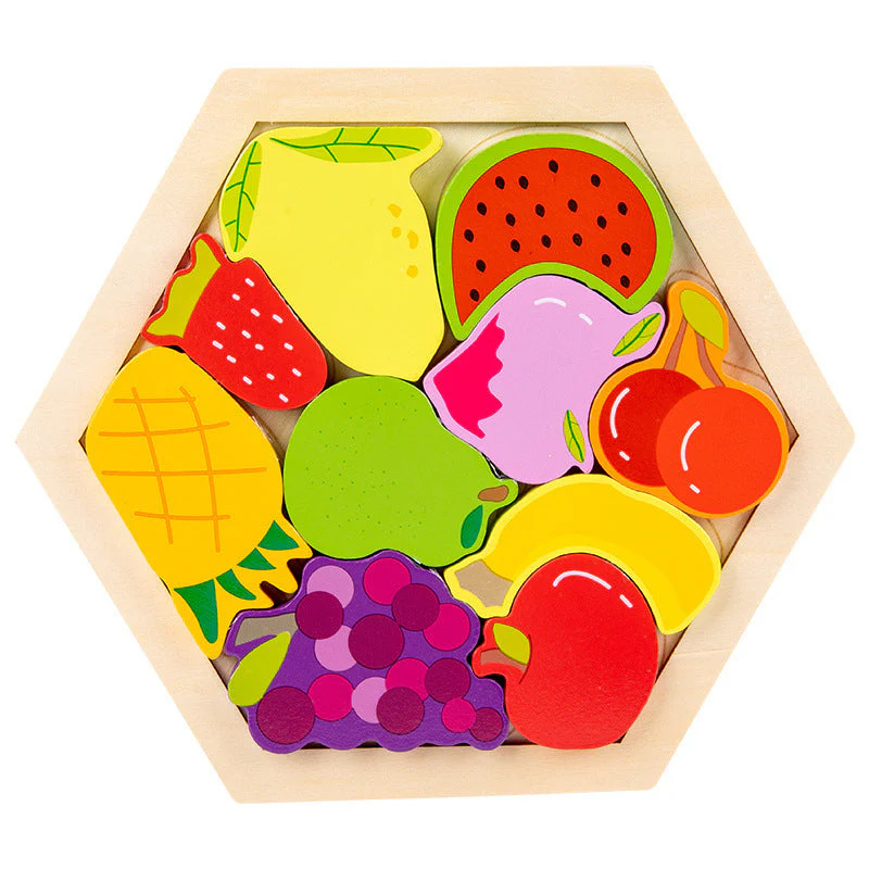 Children's Animal Fruit Creative Three-dimensional Puzzle Puzzle Educational Toys - Image 9