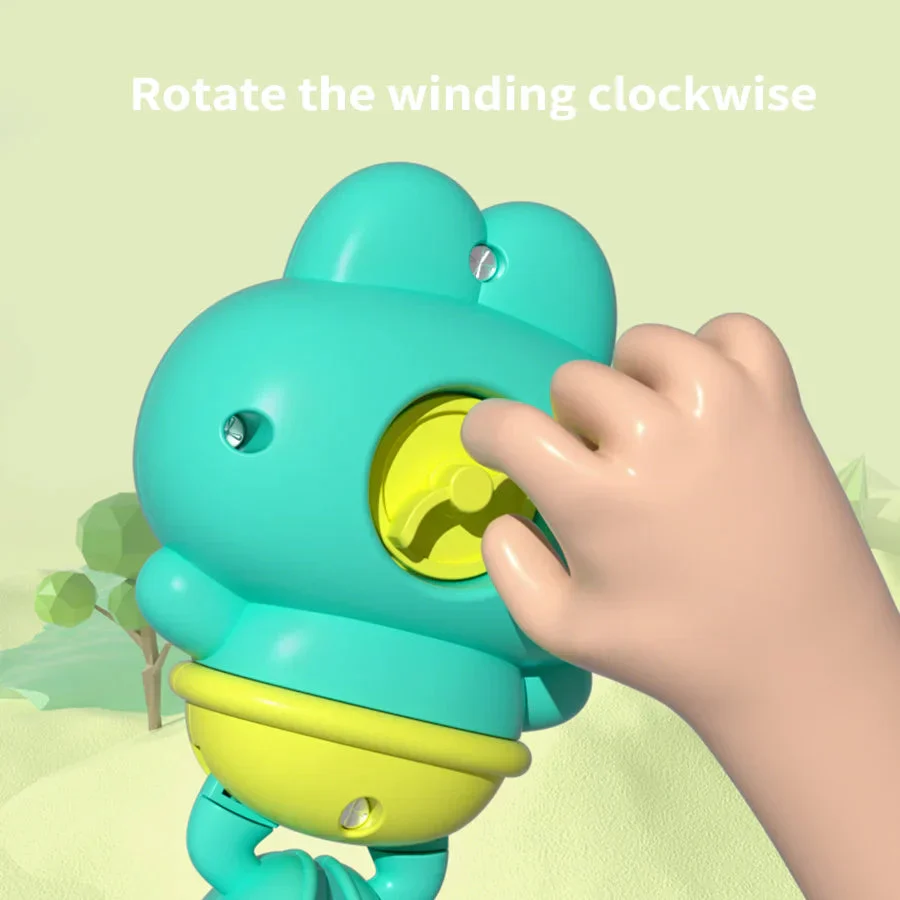 Children's Bath Toys - Clockwork Floating & Swimming Frogs | Fun & Safe for Kids - Image 3
