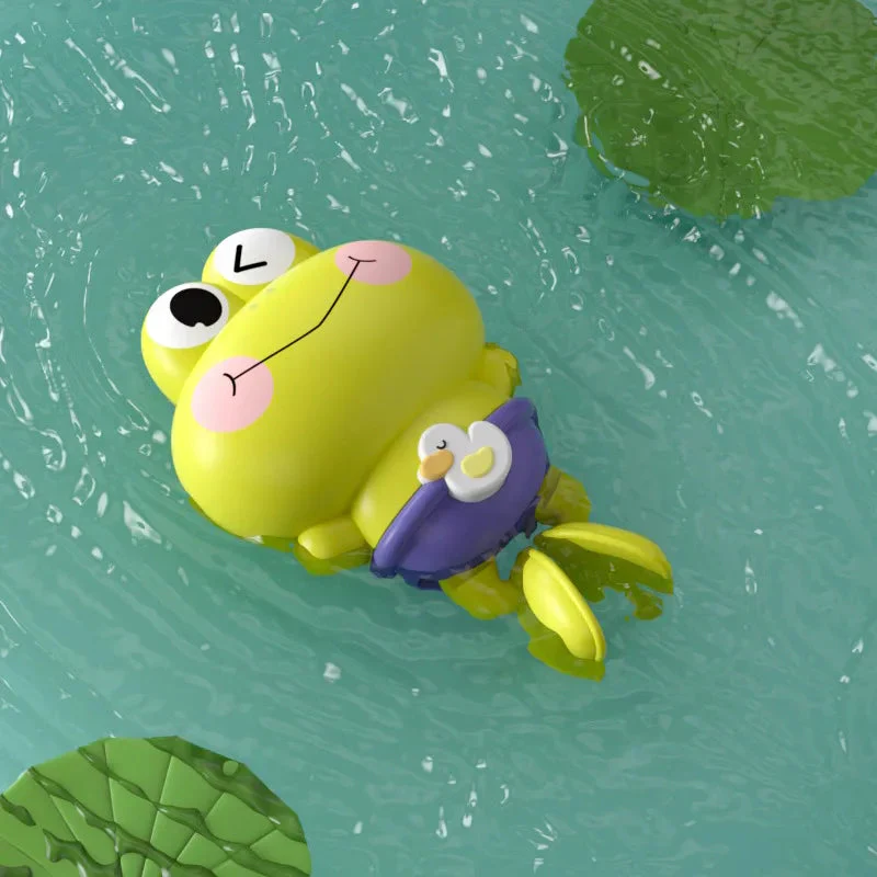 Children's Bath Toys - Clockwork Floating & Swimming Frogs | Fun & Safe for Kids - Image 9