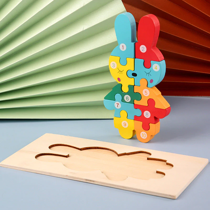 Children's Cartoon Number Animal Puzzle - Image 13