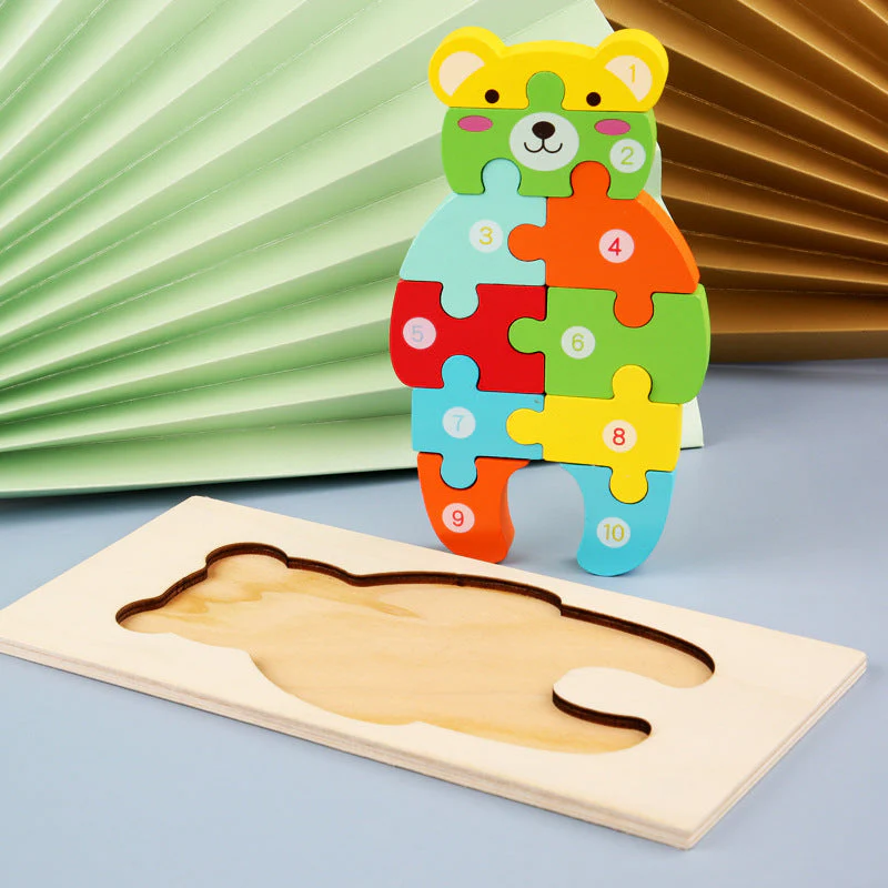 Children's Cartoon Number Animal Puzzle - Image 6