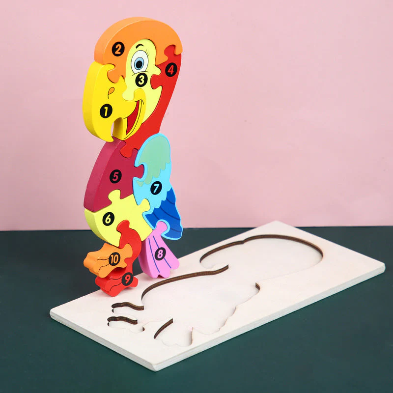 Children's Cartoon Number Animal Puzzle - Image 8