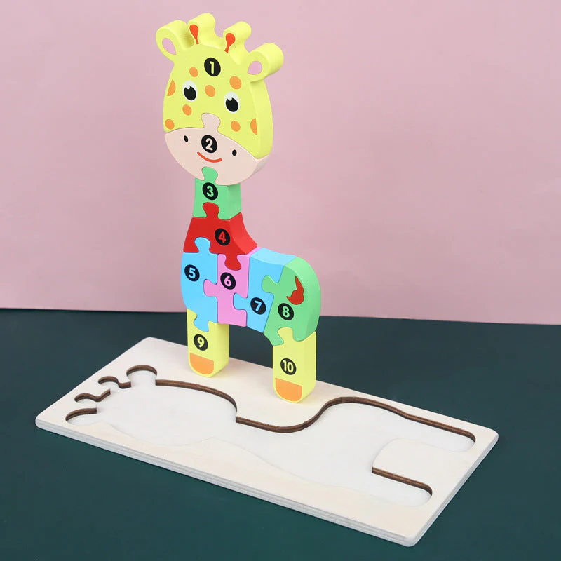 Children's Cartoon Number Animal Puzzle - Image 9