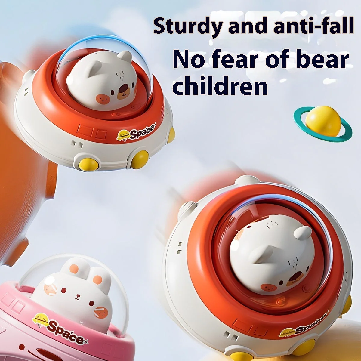 Children's Cute Puzzle Press Car Toy - Image 2