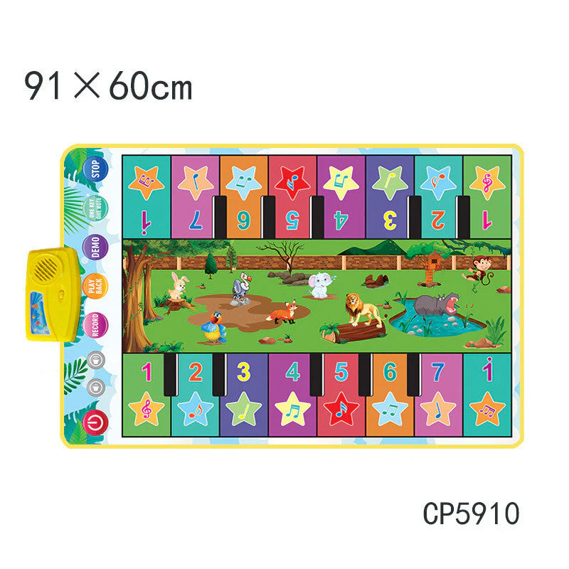 Children's Early Childhood Education Animal Piano Mat Multifunctional Music Blanket Toy - Image 4