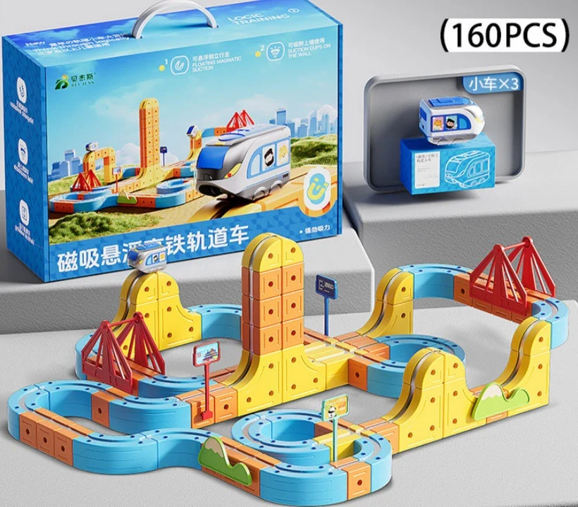 Children's Educational Electric Magnetic High-speed Rail Track Assembling Toys - Image 12