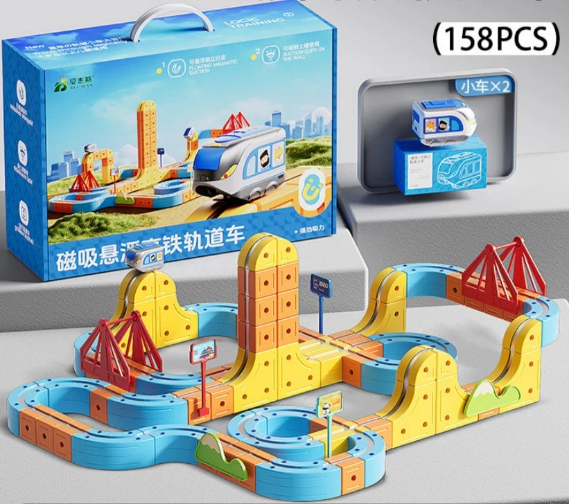 Children's Educational Electric Magnetic High-speed Rail Track Assembling Toys - Image 9