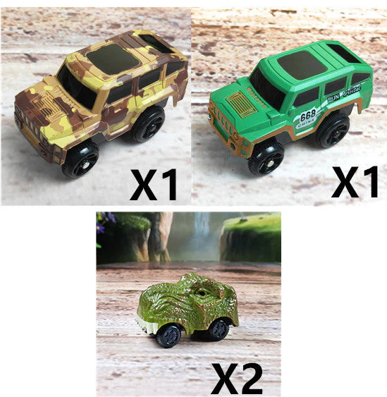 Children's Electric Assembled Track Racing Simulation Animal Tyrannosaurus Dinosaur Toy Puzzle Boy Gift - Image 13