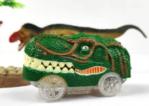 Children's Electric Assembled Track Racing Simulation Animal Tyrannosaurus Dinosaur Toy Puzzle Boy Gift - Image 22