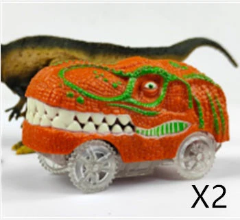 Children's Electric Assembled Track Racing Simulation Animal Tyrannosaurus Dinosaur Toy Puzzle Boy Gift - Image 25