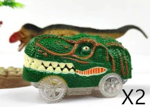 Children's Electric Assembled Track Racing Simulation Animal Tyrannosaurus Dinosaur Toy Puzzle Boy Gift - Image 26