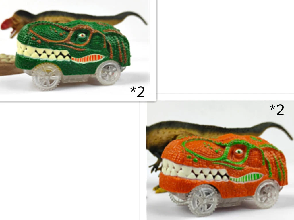 Children's Electric Assembled Track Racing Simulation Animal Tyrannosaurus Dinosaur Toy Puzzle Boy Gift - Image 30