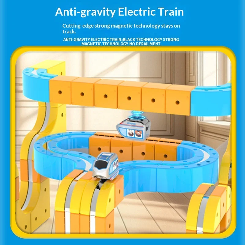 Childrens Electric Magnetic Levitation Track Building Toy - Image 2