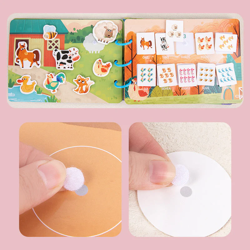 Children's Enlightenment Animal Sticker Book Puzzle Educational Toys Baby Montessori Early Education - Image 4