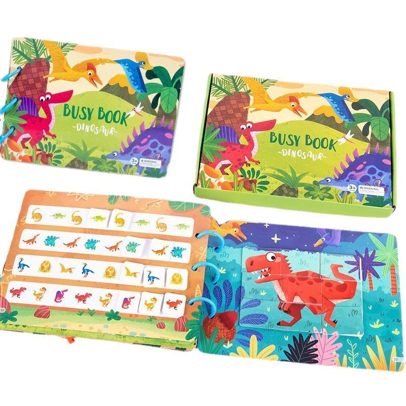 Children's Enlightenment Animal Sticker Book Puzzle Educational Toys Baby Montessori Early Education - Image 5