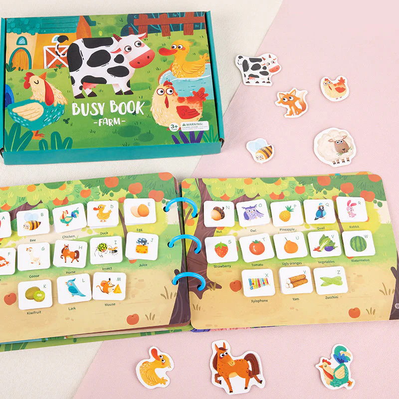 Children's Enlightenment Animal Sticker Book Puzzle Educational Toys Baby Montessori Early Education - Image 7