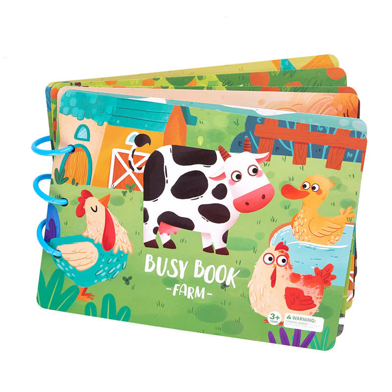 Children's Enlightenment Animal Sticker Book Puzzle Educational Toys Baby Montessori Early Education - Image 8