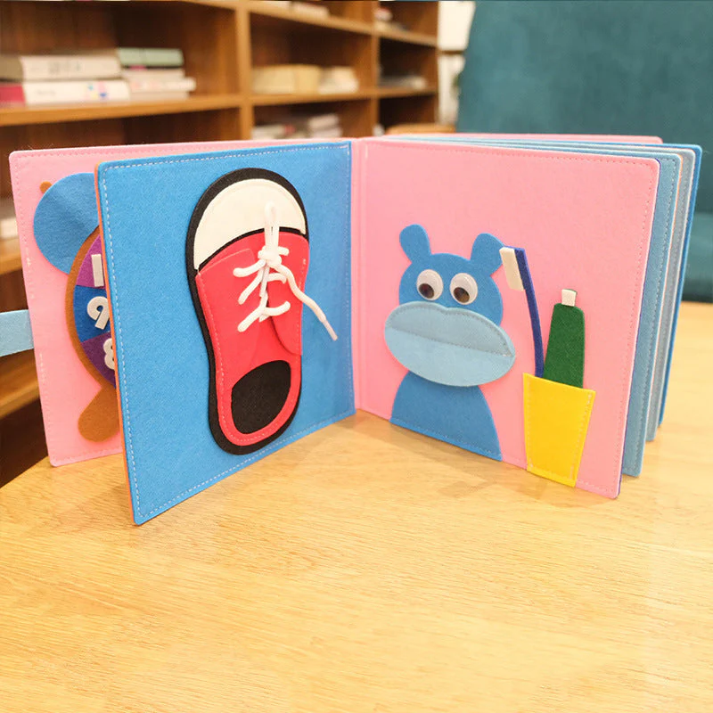 Children's Felt Puzzle Learning Book - Image 4